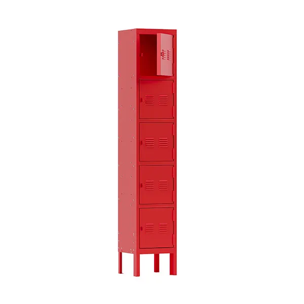 Red Five-door Locker